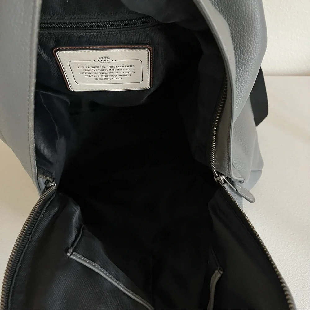 Coach Campus XL Large Pebbled Leather Turnlock Backpack